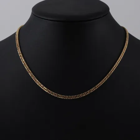 Collier Pansar, Balestra, längd ca 42 cm, bredd 3.5 mm, 18k. Vikt: 21,1 g