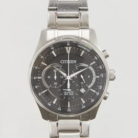 Herrur Citizen, 41m, stlå, quartz, 0520-S127980/302220716, liten repa i glaset.