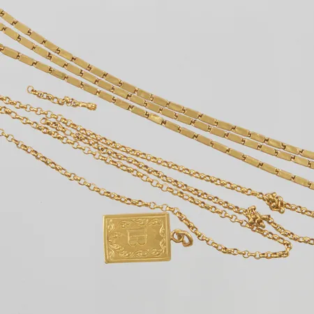 Diverse guld, defekt, 23K 24,8g.