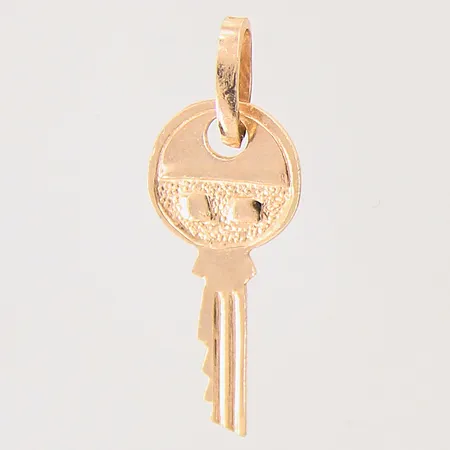 Hänge, nyckel, 15x9,6mm, 14K  Vikt: 1,1 g