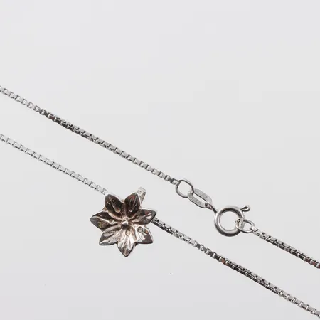 Kedja venezia 35cm med hänge skogsstjärna, silver Vikt: 3,6 g