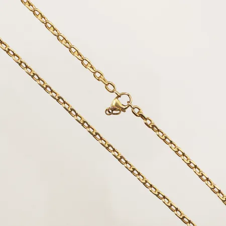 Kedja Ankar, längd ca 60,5cm, bredd 3mm, defekt, gått av, 18K Vikt: 32,3 g