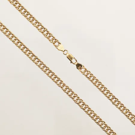 Kedja, längd 50,5cm, bredd 5,5mm, 18K  Vikt: 15,1 g