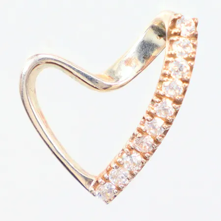 Hänge vita stenar Guldfynd silver 925/1000, längd 2,5cm Vikt: 3 g