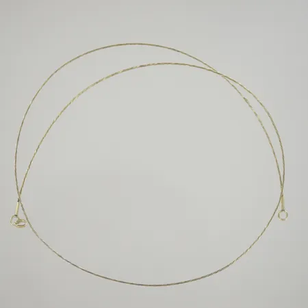 Halsring, längd 44 cm, lås saknas, 14K Vikt: 1,7 g