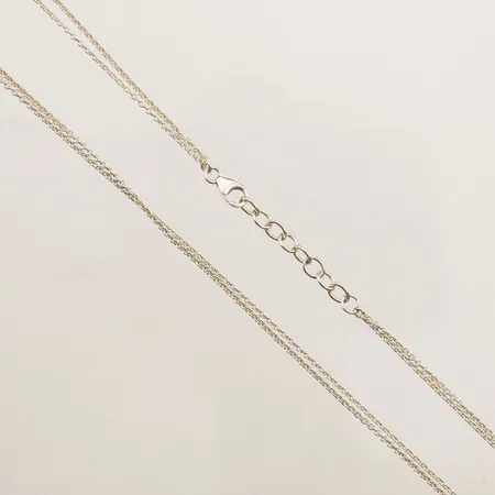 Kedja tvåradig, längd 42-45cm, bredd 1,6mm, silver Vikt: 4,1 g