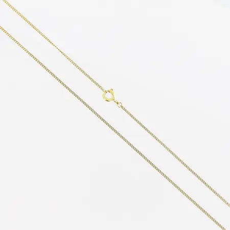 Kedja, Pansar, 43cm, bredd 1mm, 18K. Vikt: 2,2 g