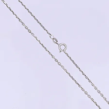 Halskedja anakrlänk, 38,5cm, bredd 2mm, silver 925/1000 Vikt: 4 g