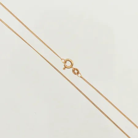 Kedja Pansar, längd 37,5cm, bredd 1mm, 18K  Vikt: 2 g