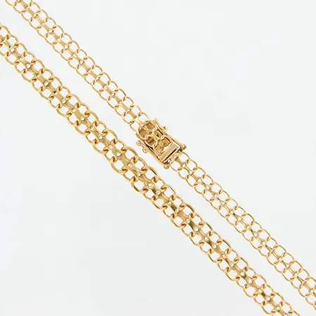 Kedja X-länk doserad 45cm, bredd: 7,5mm, kistlås, 18K Vikt: 13,7 g