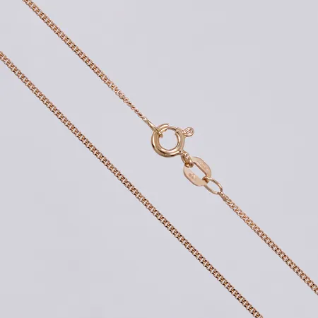 Kedja Pansar längd ca 35,8cm, bredd ca 1mm, 18K Vikt: 1,5 g