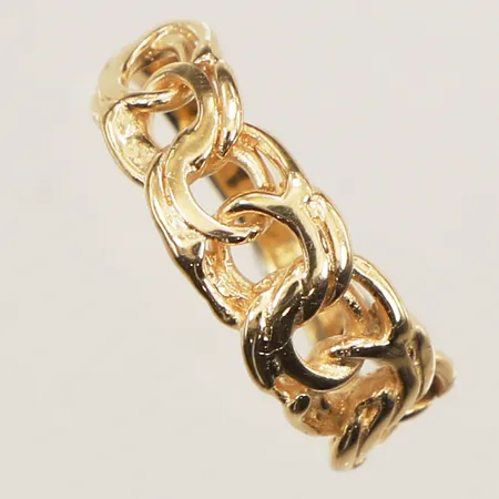 Ring Bismarck, stl 17½, bredd 7,1mm, 18K Vikt: 3,2 g