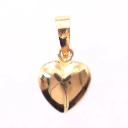 Hänge, hjärta, längd: 2cm, bredd: 1-10mm, 18K.  Vikt: 2,6 g