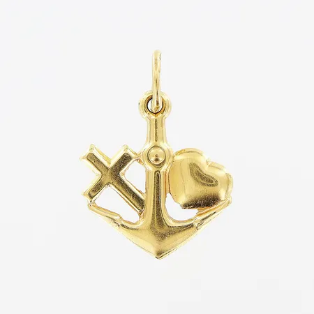 Hänge, Tro Hopp Kärlek, 17x13mm, 18K.  Vikt: 0,6 g