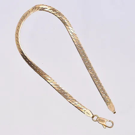 Armband, längd 19,5 cm, bredd 4 mm, 18K. Vikt: 6,4 g
