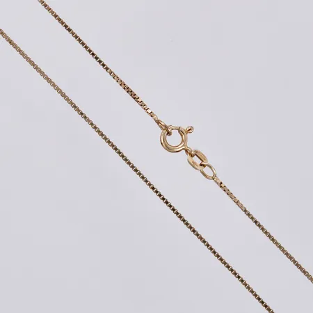 Kedja venezia, längd: ca 41cm, bredd: ca 1mm, Balestra, 925/1000, förgyllt silver Vikt: 2,3 g