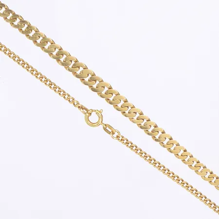 Halskedja, doserad Pansar, längd 42cm, bredd 2-5mm, 18K Vikt: 10,9 g