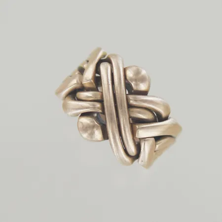 Pusselring, Ø 19 mm, bredd 15 mm, 14K Vikt: 12,6 g