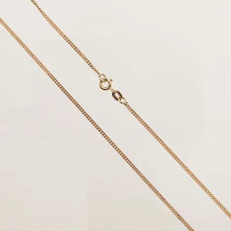 Kedja Pansar, längd 41,5cm, bredd 1,5mm, 18K  Vikt: 4,2 g