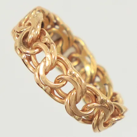 Ring Bismarck, stl 16¼, bredd 5,5mm, 18K Vikt: 3,3 g