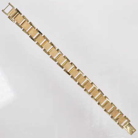 Armband, längd 21cm, bredd 13mm, 14K Vikt: 34,2 g