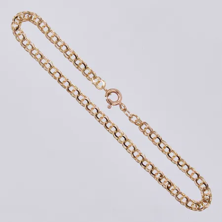 Armband Bismarck längd ca 17,5cm, bredd ca 3mm, 18K Vikt: 2,7 g