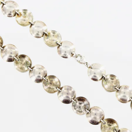 Collier 42cm, bredd 10mm, silver 925/1000. Vikt: 24,8 g