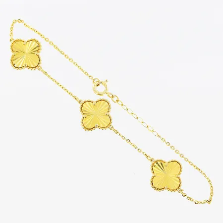 Armband, 21cm, bredd 1-13,5mm, OBS! ej märkesdesign, 21K Vikt: 6,3 g