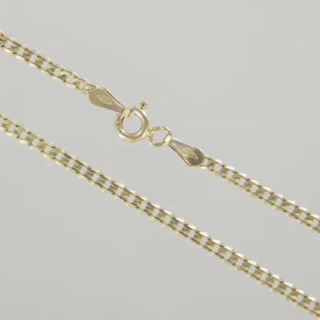 Halskedja pansar, längd 57,5 cm, bredd 2,2 mm, 14K Vikt: 5,7 g