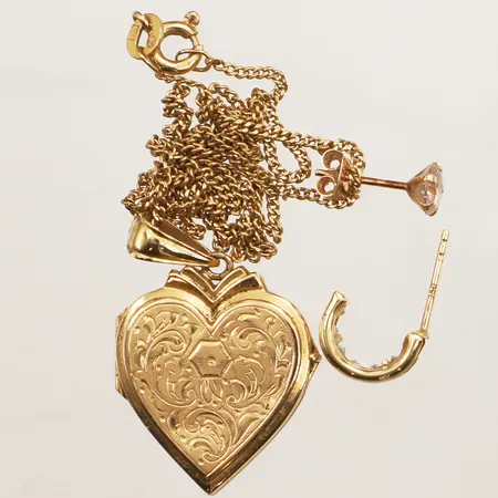 Diverse guld, defekt, skadat, 18K Vikt: 7,8 g