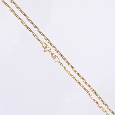 Halskedja, pansar, 42cm, bredd 2mm, 18K Vikt: 4,7 g