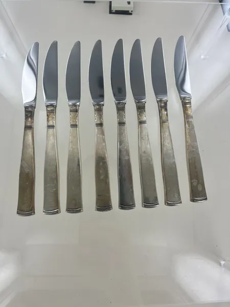 16 st bestick Rosenholm, längd 18/20 cm, GAB silver 830/1000 Vikt: 783 g