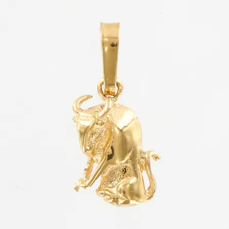 Hänge, stjärntecken Oxe, 9x16mm, 18K