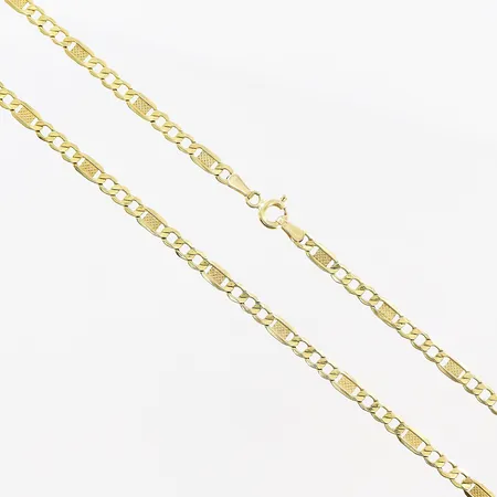 Kedja, 50cm, bredd 3,5mm, 14K Vikt: 4,1 g