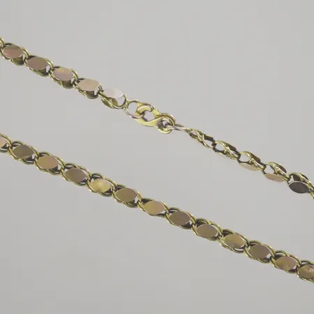 Halskedja, längd 71 cm, bredd 3,7 mm, 14K Vikt: 12,6 g