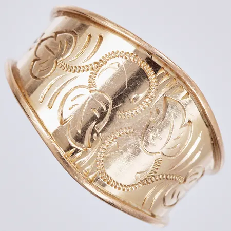 Ring Svedboms Guldsmeds Ab Hov 1979, stl: 19¼, bredd ca 4-14mm, 18K Vikt: 3,1 g