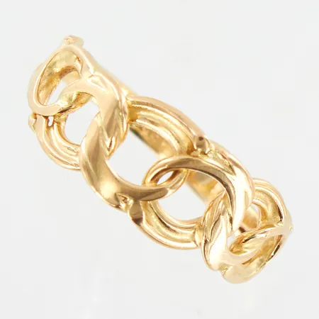 Ring Bismarck, stl 16½, bredd: 2-7,5mm, 18K  Vikt: 2,6 g