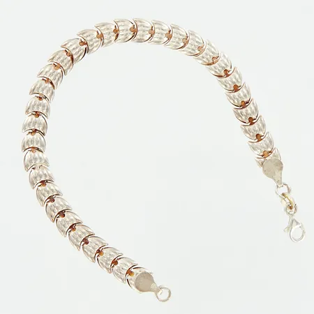 Armband, 19,5cm, bredd 7mm, silver 925/1000 Vikt: 8,8 g