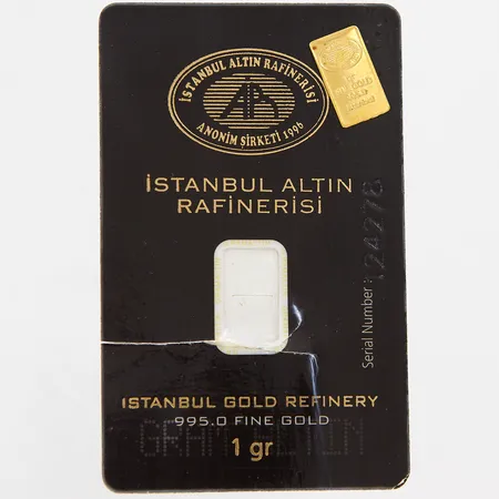 Tacka 24K 9x16mm, brutet certifikat, 24K Vikt: 1 g