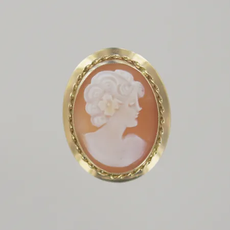 Hänge/brosch, längd 2,5 x2 cm, 18K Vikt: 3,3 g