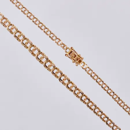 Collier doserad Bismarck, GFAB längd ca 42,5cm, bredd ca 3-6mm, 18K Vikt: 7,7 g