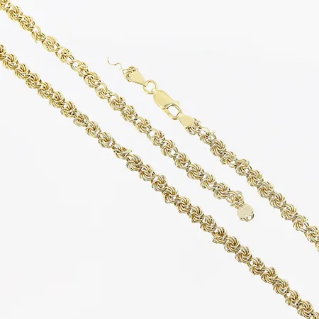 Kedja, 46cm, defekt länk, 14K Vikt: 8,7 g