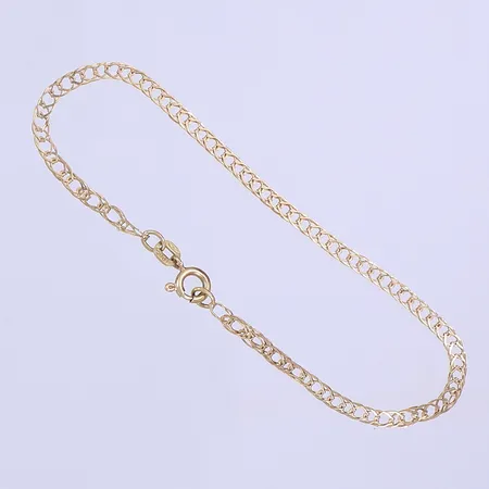 Armband, Balestra, 17,5cm, bredd 3mm, lätt bucklig, 18K Vikt: 1,9 g