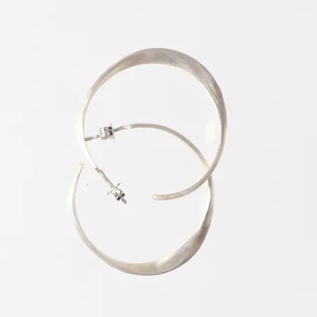 Ett par örhängen silver 925/1000, Ø35mm Vikt: 7,8 g
