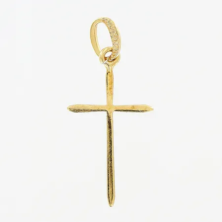 Hänge, kors, 20x9mm, 18K.  Vikt: 0,1 g