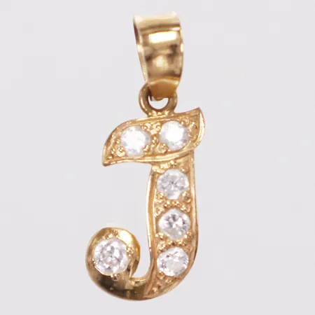 Hänge, vita stenar, längd 19mm inkl ögla, bredd 7,5mm, 18K Vikt: 0,8 g