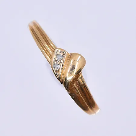 Ring, stl 16¾, bredd 2-5 mm, 18K. Vikt: 1,5 g
