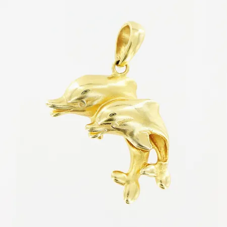 Hänge delfiner, 25x30mm, 18K Vikt: 5 g