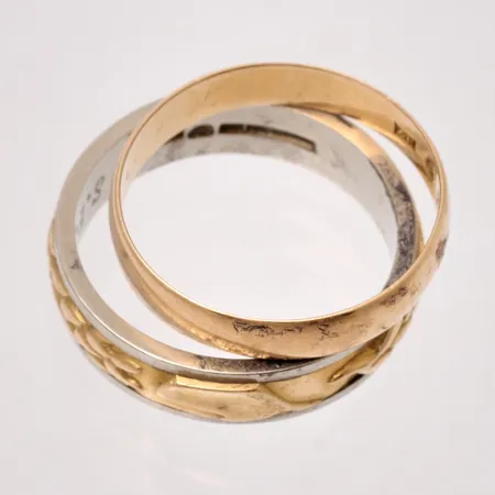 Diverse defekt guld, 18K, vikt 13,33g.