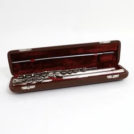 Tvärflöjt Philipp Hammig markneukirchen, nr: 8273, Tyskland, med fodral, silver 900/1000 silvervikt: 481,8gram